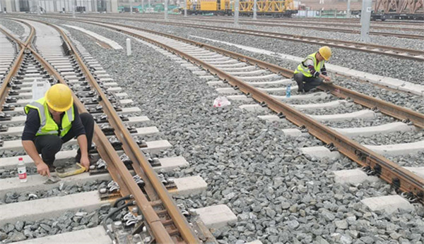 西安地鐵9号(hao)線使用公司(si)的預應力混(hun)凝土軌枕産(chan)品